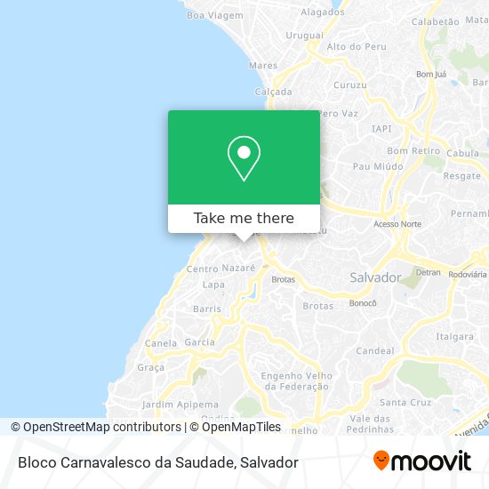 Bloco Carnavalesco da Saudade map