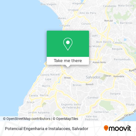 Potencial Engenharia e Instalacoes map
