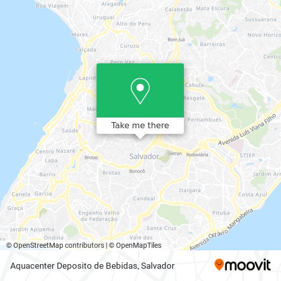 Aquacenter Deposito de Bebidas map