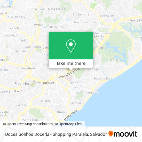 Doces Sonhos Doceria - Shopping Paralela map