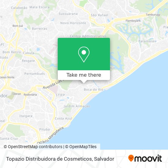 Topazio Distribuidora de Cosmeticos map