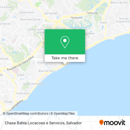 Mapa Chase Bahia Locacoes e Servicos