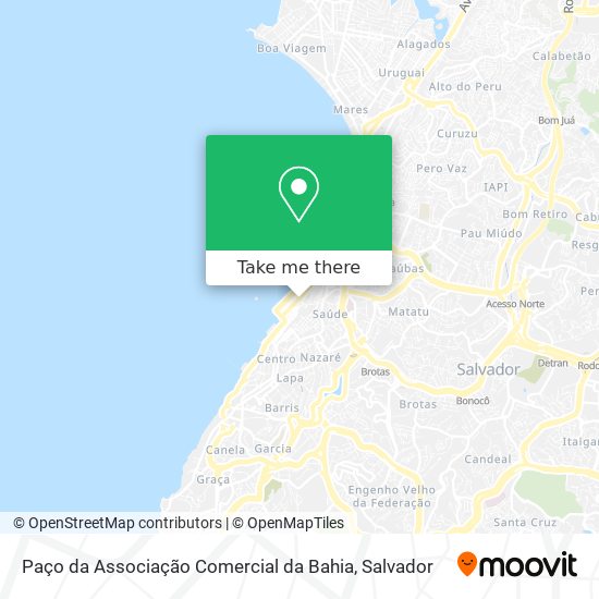 Mapa Paço da Associação Comercial da Bahia