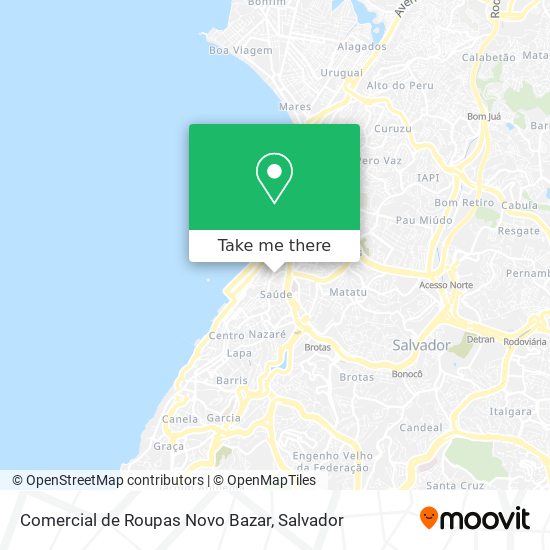 Mapa Comercial de Roupas Novo Bazar