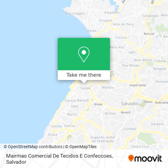 Mairmao Comercial De Tecidos E Confeccoes map