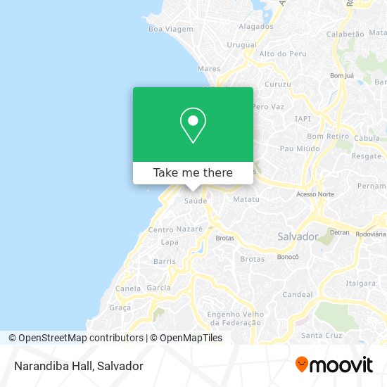 Narandiba Hall map