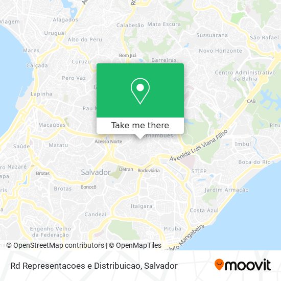 Rd Representacoes e Distribuicao map