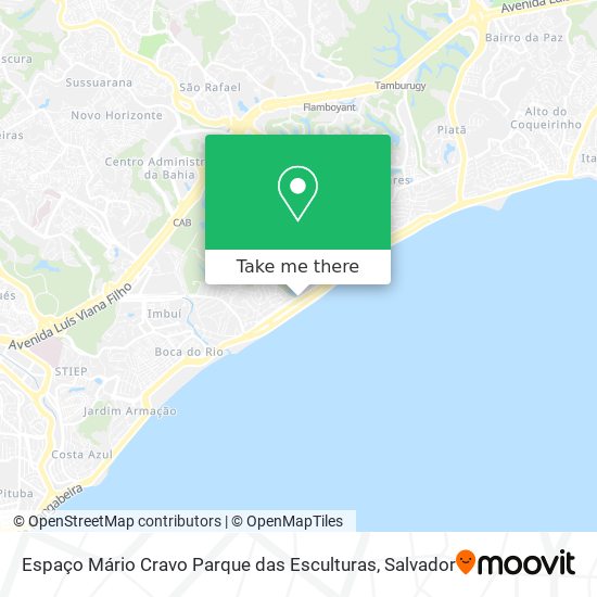Espaço Mário Cravo Parque das Esculturas map