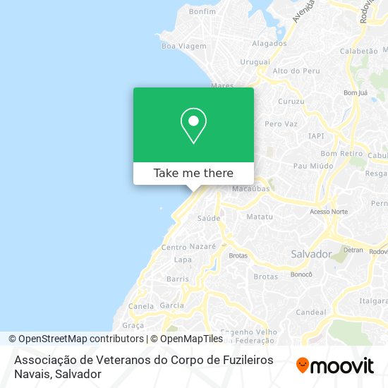 Associação de Veteranos do Corpo de Fuzileiros Navais map