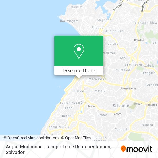 Mapa Argus Mudancas Transportes e Representacoes