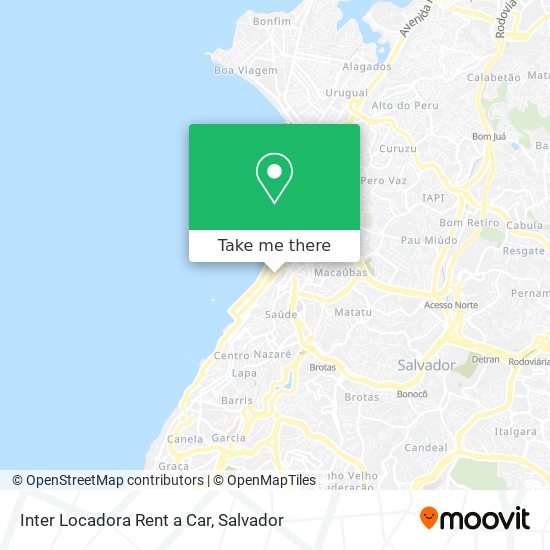 Mapa Inter Locadora Rent a Car