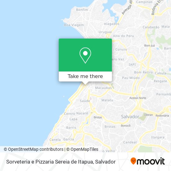 Sorveteria e Pizzaria Sereia de Itapua map