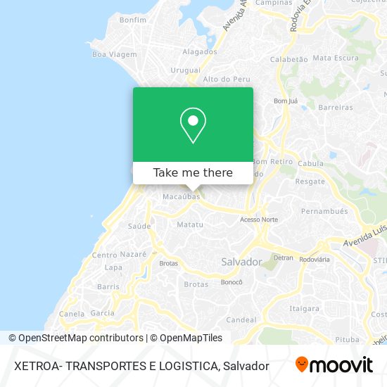 XETROA- TRANSPORTES E LOGISTICA map