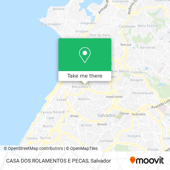 CASA DOS ROLAMENTOS E PECAS map