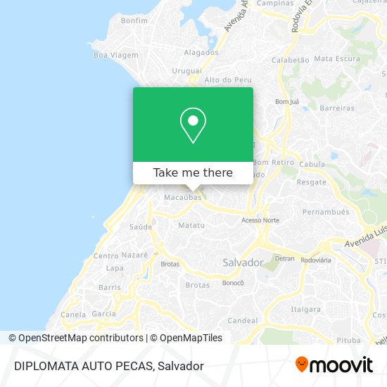 DIPLOMATA AUTO PECAS map