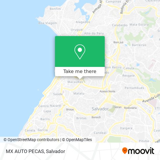 MX AUTO PECAS map