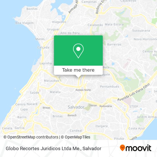Globo Recortes Juridicos Ltda Me. map