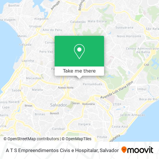 A T S Empreendimentos Civis e Hospitalar map