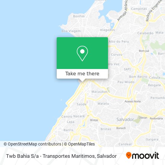 Twb Bahia S / a - Transportes Maritimos map