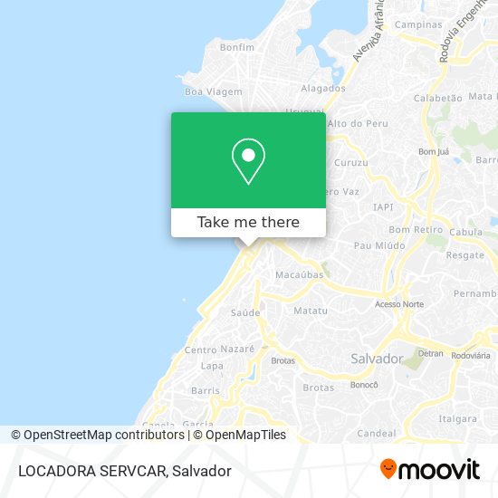 LOCADORA SERVCAR map