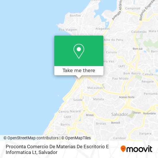 Mapa Proconta Comercio De Materias De Escritorio E Informatica Lt