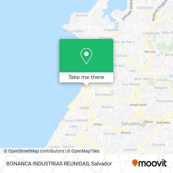 Mapa BONANCA INDUSTRIAS REUNIDAS