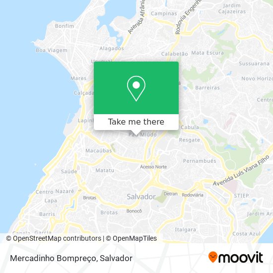 Mercadinho Bompreço map