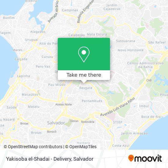 Yakisoba el-Shadai - Delivery map