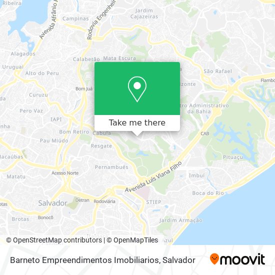 Mapa Barneto Empreendimentos Imobiliarios