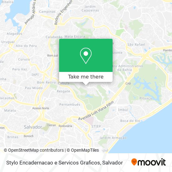 Mapa Stylo Encadernacao e Servicos Graficos