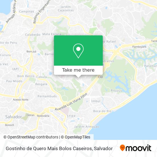 Gostinho de Quero Mais Bolos Caseiros map