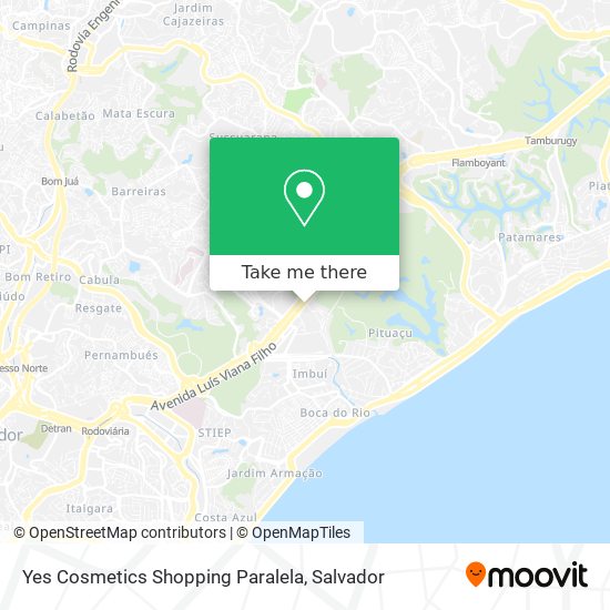 Yes Cosmetics Shopping Paralela map
