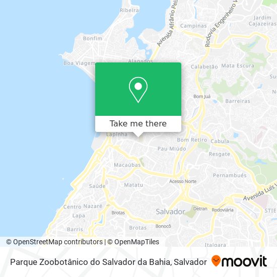 Parque Zoobotânico do Salvador da Bahia map