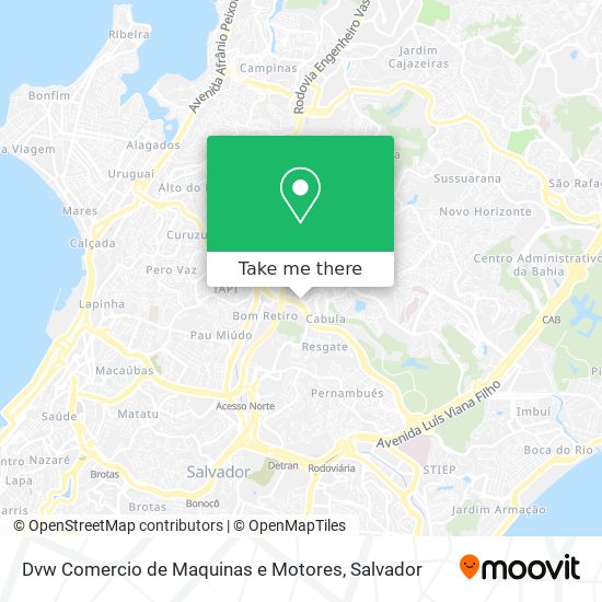 Dvw Comercio de Maquinas e Motores map