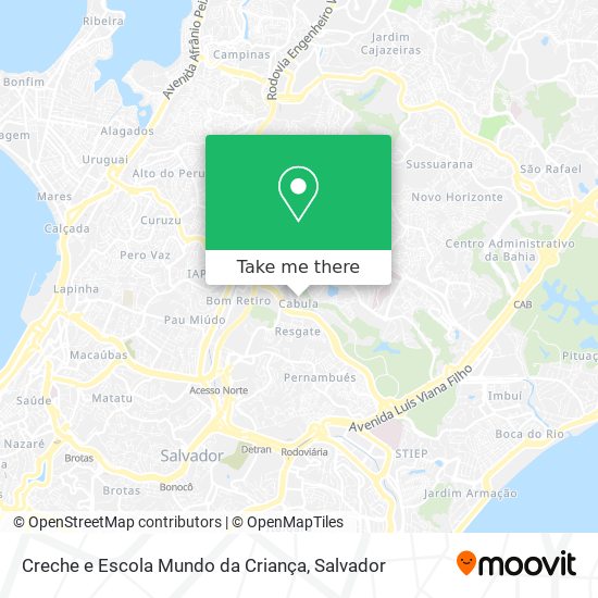 Creche e Escola Mundo da Criança map