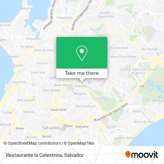 Mapa Restaurante la Celestrina