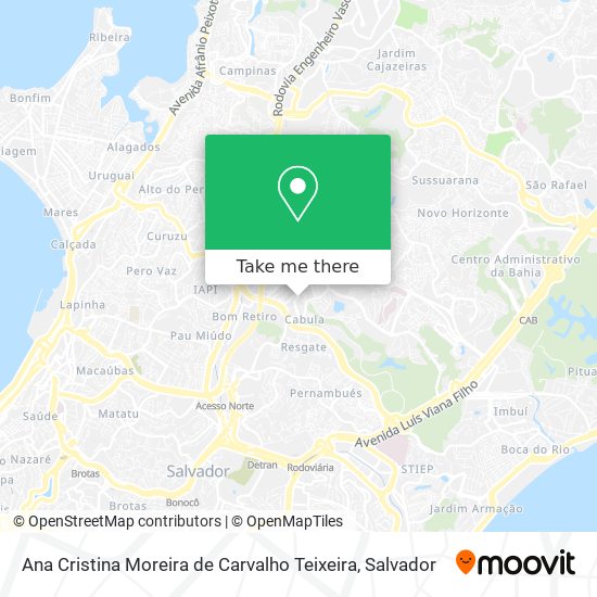 Mapa Ana Cristina Moreira de Carvalho Teixeira