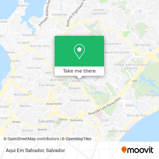 Aqui Em Salvador map