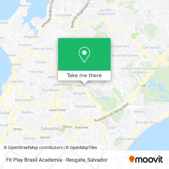 Fit Play Brasil Academia - Resgate map