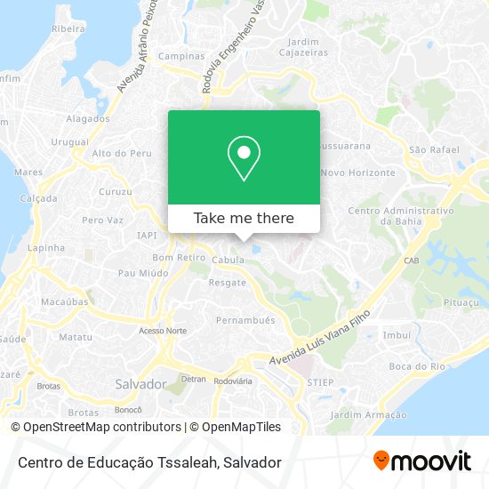 Mapa Centro de Educação Tssaleah