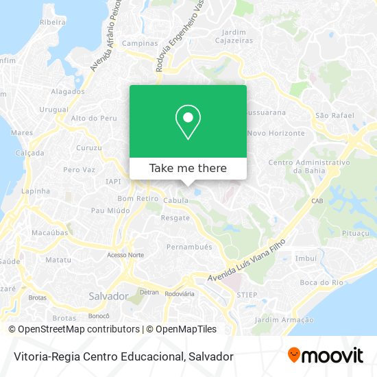 Mapa Vitoria-Regia Centro Educacional