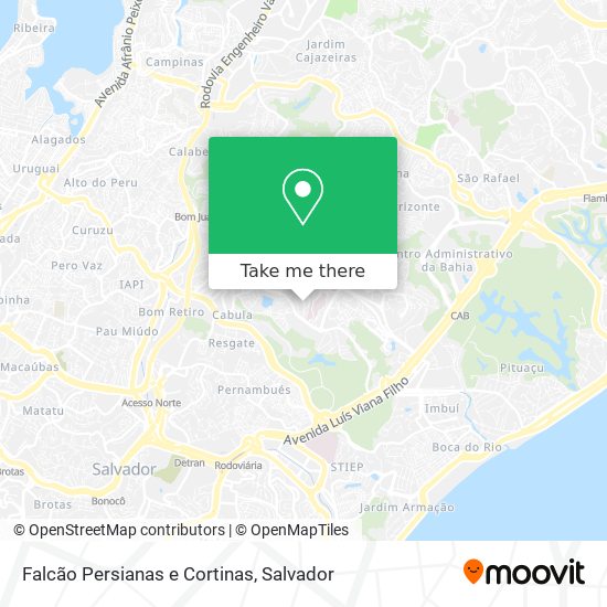 Mapa Falcão Persianas e Cortinas