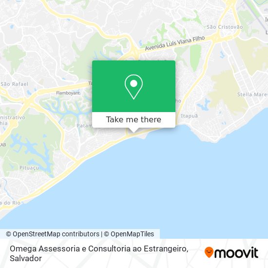 Mapa Omega Assessoria e Consultoria ao Estrangeiro