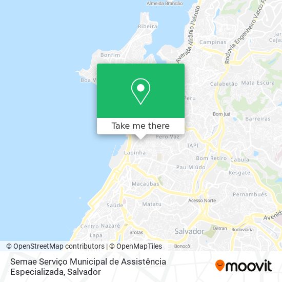 Semae Serviço Municipal de Assistência Especializada map