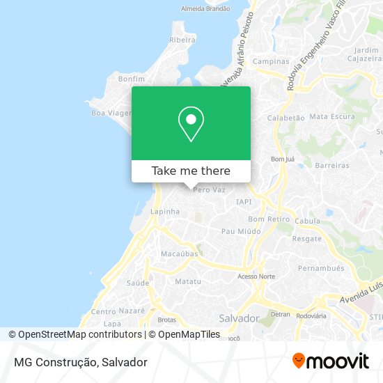 MG Construção map