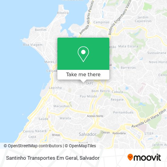 Mapa Santinho Transportes Em Geral
