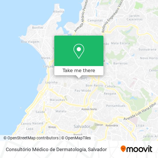 Consultório Médico de Dermatología map