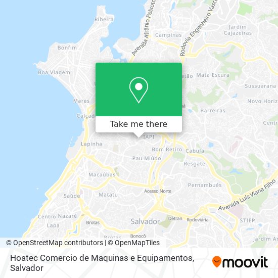 Hoatec Comercio de Maquinas e Equipamentos map