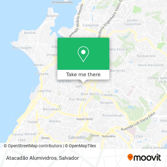 Atacadão Alumividros map