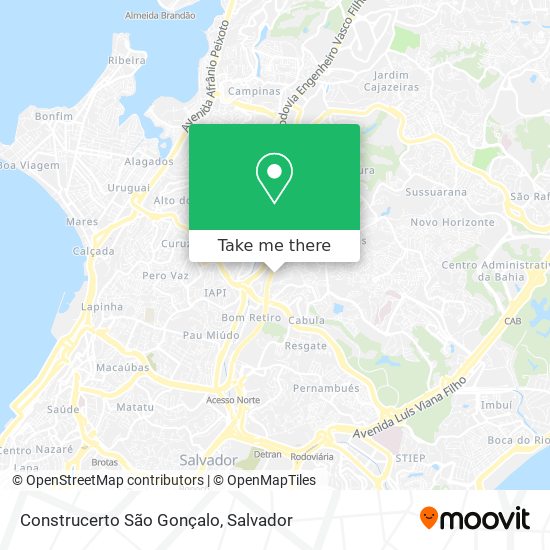 Construcerto São Gonçalo map
